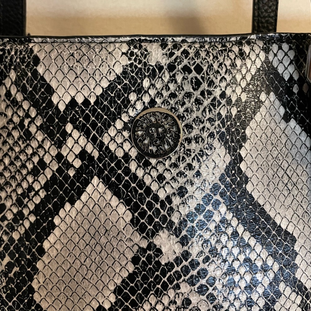 Anne Klein Python Tote Shoulder Bag - image 3